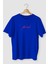Griland Oversize The End Baskılı Saks Tshirt 1