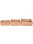 Dekoratif Natural Su Sümbülü Dikdörtgen Hasır Sepet Düzenleyici / Organizer 3'lü Set 1