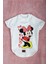 Beyaz Ince Yazlık Minnie Mouse Baskılı Kollu Tişört Kedi Köpek Kıyafeti 1