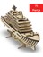 Ahşap Yolcu Gemisi Maketi - 71 Parça 3D Puzzle - Dekoratif Ahşap Gemi Maketi 1