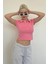 Pembe Polo Yaka Basic Kadın Tişört MG2455 1