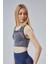 Kalın Askılı Sports Bra – Mor Siyah 2