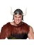 Mega Boynuzlu Viking I Kaskı Eskitilmiş Desen Gümüş Renk 1