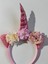 Kız Çocuk Unicorn Çiçekli Taç Pembe 2