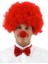 Kırmızı Renk Kıvırcık Afro Palyaço Seti 1