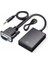 XCC7804 Ses Girişli VGA To HDMI Dönüştürücü (45 cm Aux Kablo 15 cm VGA Kablo) 1