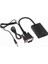 XCC7804 Ses Girişli VGA To HDMI Dönüştürücü (45 cm Aux Kablo 15 cm VGA Kablo) 2