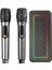 M60 Vega 100W Rgb 2 Adet Kablosuz Mikrofonlu Bluetooth Karaoke Hoparlör (15.000MAH Batarya) 3