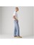 555 Pamuklu Relaxed Straight Fit Orta Bel Düz Paça Jeans Erkek Kot Pantolon 003VA 2