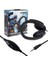 3.5 mm Stereo Kablolu Ledli Mikrofonlu Siyah Gaming Oyuncu Kulaklık HL-5351 3