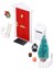 Mini Ahşap Kapı Seti Pürüzsüz Kenar Rengi Kalıcı Canlı Detaylar Bebek Evi Noel Seti 1:12 Bebek Evi Hediyeleri (Yurt Dışından) 5