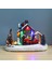 LED Işıklı Noel Köy Evi Reçine Koleksiyonluk Noel Sahnesi Köy Evleri Figür Süslemeleri Dekorasyon Hediyeleri (Yurt Dışından) 4
