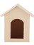 1:12 Bebek Evi Ahşap Evcil Hayvan Evi Simüle Minyatür Kulübe Modeli Taklit Oyuncak Aksesuarı Düz Renkli Kulübe (Yurt Dışından) 1