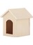 1:12 Bebek Evi Ahşap Evcil Hayvan Evi Simüle Minyatür Kulübe Modeli Taklit Oyuncak Aksesuarı Düz Renkli Kulübe (Yurt Dışından) 2