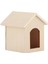 1:12 Bebek Evi Ahşap Evcil Hayvan Evi Simüle Minyatür Kulübe Modeli Taklit Oyuncak Aksesuarı Düz Renkli Kulübe (Yurt Dışından) 3