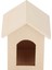 1:12 Bebek Evi Ahşap Evcil Hayvan Evi Simüle Minyatür Kulübe Modeli Taklit Oyuncak Aksesuarı Düz Renkli Kulübe (Yurt Dışından) 4