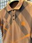 Polo Yaka T-Shirt %95 Pamuk Premium A+ Kalite Kahverengi Penye Çekme Solma Bozulma Yapmaz Garanti Stblue 2