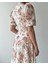 Alexa Çiçek Desenli Kemerli Uzun Elbise 1