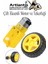 Çift Eksenli Motor ve Tekerleği 1 Paket Sarı Dc Motor Arduino Robotik Motor Tekerlek Deney Okul Bilim Araba Yapım 1