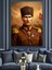 Mustafa Kemal Atatürk Dekoratif Kanvas - Mdf Ahşap Tablo 4