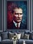 Mustafa Kemal Atatürk Dekoratif Kanvas - Mdf Ahşap Tablo 2