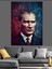 Mustafa Kemal Atatürk Dekoratif Kanvas - Mdf Ahşap Tablo 3
