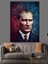 Mustafa Kemal Atatürk Dekoratif Kanvas - Mdf Ahşap Tablo 4