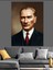 Mustafa Kemal Atatürk Dekoratif Kanvas - Mdf Ahşap Tablo 3