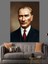 Mustafa Kemal Atatürk Dekoratif Kanvas - Mdf Ahşap Tablo 4