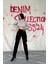 Siyah Boru Paça Jeans Pantolon 4
