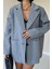 Gri Çizgili Oversize Ceket 3