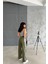 Gabardin Palazzo Pantolon - Haki 4