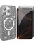 Apple iPhone 16 Pro Max Kılıf Pırlanta Tasarımlı M-Safe Şarj Özellikli Zore Mozaik Silikon Kapak + Hayalet Ekran Koruyucu 1
