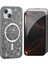 Apple iPhone 15 Plus Kılıf Pırlanta Tasarımlı M-Safe Şarj Özellikli Zore Mozaik Silikon Kapak + Hayalet Ekran Koruyucu 1