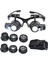 Gözlük Modeli 10X 15X 20X 25X Lens 2 LED Işıklı Büyüteç 3