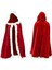 1.5m Kırmızı Başlıklı Pelerin Noel Kostümü Noel Baba Pelerini Kırmızı Manto Noel Partisi Cosplay Kostümü (Yurt Dışından) 1