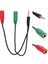 1'i 2'ye 3,5 mm Erkekten Kadına Çift Kulaklık Mikrofon Adaptörü Kulaklık Çift Ses Ayırıcı (Yurt Dışından) 4