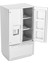 1: 12 Mini Huş Ahşap Çift Kapılı Çift Katlı Simülasyon Buzdolabı Modeli Doorhousesilver Için (Yurt Dışından) 2