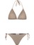 Desenli Arkası Büzgülü Üçgen Bikini 1