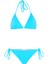 Desenli Arkası Büzgülü Üçgen Bikini 1