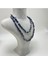 Sertifikalı Lapis Lazuli Saçaklı Model Doğal Taş Kolye 80 cm 2
