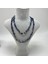 Sertifikalı Lapis Lazuli Saçaklı Model Doğal Taş Kolye 80 cm 3