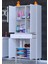 75 x 173 x 32,5 cm 1 Çekmece 4 Kapak 3 Raf 6 Bölmeli Çok Amaçlı Mutfak Dolabı 1