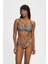 Çiçek Desenli Kalın Kenarlı Ayarlanabilir Askılı Kaplı Toparlayıcı Bikini Takımı 2