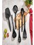 Premium Quality 6 Parça Standlı Servis Seti Kaşık Spatula Kepçe Makarna Kaşığı Süzgeç Seti 2