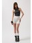 Yıkamalı Halter Yaka Crop Bluz 2
