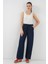 Geniş Paça Kot Pantolon 6706 - Lacivert 1