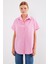 20120 Oversize Kısa Kollu Gömlek - Pembe 3