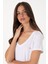 Kadın Beyaz Tişört Basic 50305773-VR013 2
