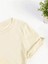 Matcha Baskılı Bej Oversize Unisex T-Shirt 4